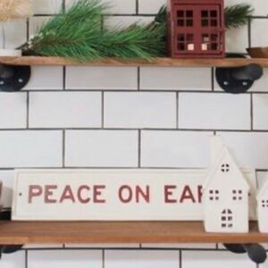Hearth & Hand peace on earth sign